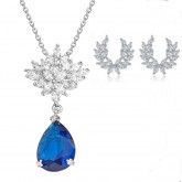 Комплект бижута  АНТОНЕЛА,синьо